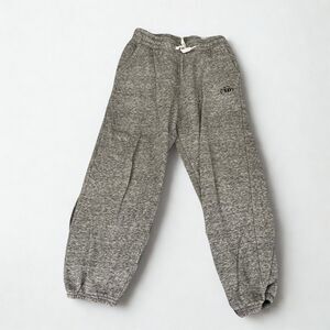 Old Navy Boys Jogger Sweatpants L 10-12 Gray Fleece Lined Warm Athletic Pants
